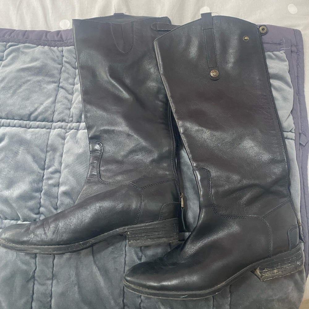 Vince Camuto black riding boots